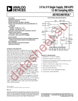 AD7853ARS-REEL datasheet  